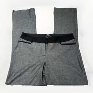 Express Columnist Pants, Gray & Black, Women's Size 10R (34 in. Waist)
